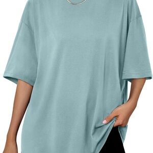 Oversized Teal Short Sleeve Top